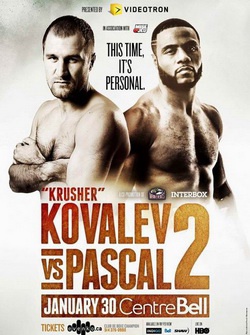 Бокс: Сергей Ковалев - Жан Паскаль 2 / Boxing: Sergey Kovalev vs Jean Pascal 2 (2016) SATRip