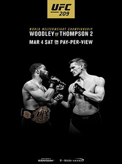 MMA. UFC 209: Тайрон Вудли - Стивен Томпсон 2 / UFC 209: Woodley vs. Thompson 2 (2017) SATRip